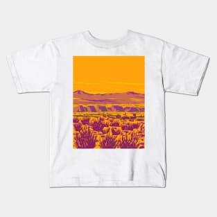 Atacama Desert in Argentina and Chile WPA Art Deco Poster Kids T-Shirt